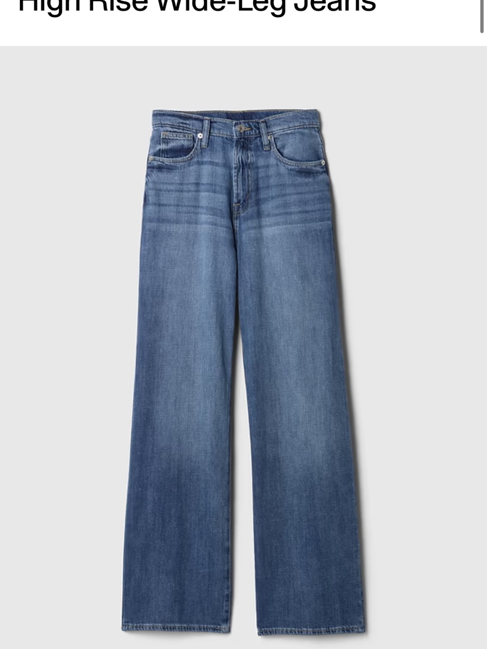 GAP Factory High Rise Wide Leg Jean